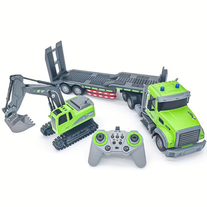 NoroToys™ | Semi Truck & Excavator Toy Set